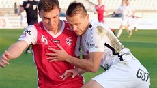 Momentka z duelu Pardubice - Hradec Králové