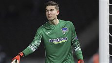 Jonathan Klinsmann, brankář Herthy Berlín Jonathan Klinsmann, brankář Herthy Berlín