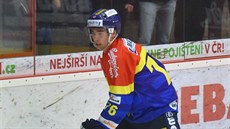 Václav Prospal mladší v dresu Českých Budějovic Václav Prospal mladší v dresu Českých Budějovic