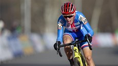Český cyklokrosař Jan Zatloukal na trati v Táboře Český cyklokrosař Jan Zatloukal na trati v Táboře
