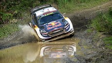 Sébastien Ogier na trati Australské rallye Sébastien Ogier na trati Australské rallye