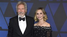 Harrison Ford a Calista Flockhartová na Governors Awards (Los Angeles, 18....