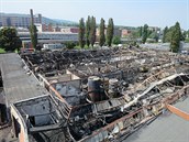 Škody po požáru přesáhly 130 milionů korun. Škody po požáru přesáhly 130 milionů korun.
