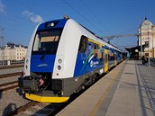 Devět nových elektrických vlaků RegioPanter začne jezdit po Plzeňském kraji.... Devět nových elektrických vlaků RegioPanter začne jezdit po Plzeňském kraji....