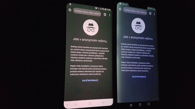 Nazelenal displej Huawei Mate 20 Pro v porovnn se Samsungem Galaxy S9