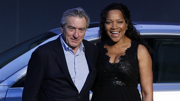 Robert De Niro a jeho manelka Grace Hightowerov (22. jna 2013)