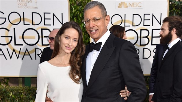 Emilie Livingstonov a Jeff Goldblum (Beverly Hills, 11. ledna 2015)