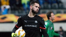 Český brankář Tomáš Koubek z Rennes v pohárovém utkání v Jablonci. Český brankář Tomáš Koubek z Rennes v pohárovém utkání v Jablonci.