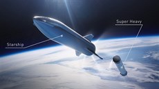 Nové názvy pro nosi firmy SpaceX pvodn známý jako BFR. První stupe ponese...