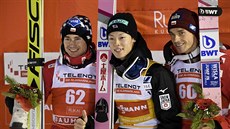 Japonský Rjoju Kobajaši ovládl závody v Ruce. Druhý byl polský Kamil Stoch a... Japonský Rjoju Kobajaši ovládl závody v Ruce. Druhý byl polský Kamil Stoch a...