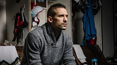 Tomá Plekanec v kabin hokejového Kladna