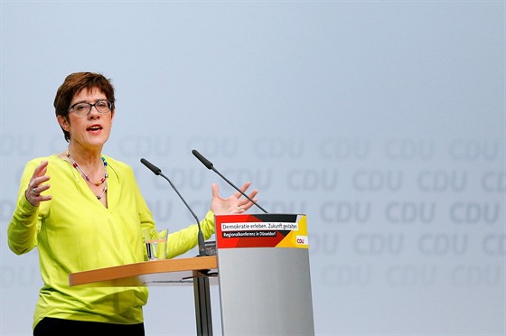 Generální tajemnice CDU a kandidátka do ela strany Annegret...