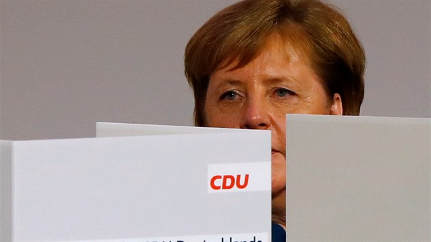 Angela Merkelov na kongresu Kesanskodemokratick unie (CDU) v Hamburgu. (7. prosince 2018)