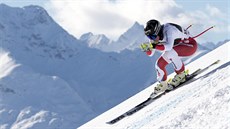 výcarská lyaka Lara Gutová-Behramiová pi superobím slalomu ve Svatém...