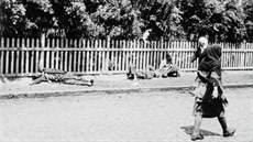 Obti hladomoru v ulicích Charkova roku 1933