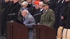 Hradní strá slaví 100 let, na oslav výroí promluvil válený veterán Emil...