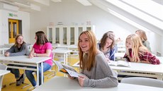 Gymnázium v Třeboni otevřelo na půdě nové učebny. Gymnázium v Třeboni otevřelo na půdě nové učebny.
