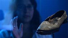 Koená bota z vraku lodi Erebus byla jedním z exponát výstavy v National...