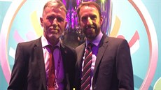 Jaroslav Šilhavý a Gareth Southgate, trenéři Česka a Anglie po losu kvalifikace... Jaroslav Šilhavý a Gareth Southgate, trenéři Česka a Anglie po losu kvalifikace...