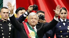 Nový mexický prezident Andrés Manuel López Obrador při inauguraci (1. prosince... Nový mexický prezident Andrés Manuel López Obrador při inauguraci (1. prosince...