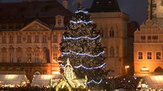 Na Staroměstském náměstí v Praze se rozsvítil vánoční strom. (1. prosince 2018) Na Staroměstském náměstí v Praze se rozsvítil vánoční strom. (1. prosince 2018)