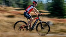 Jakub Danačík na horském elektrokole MTF MOUNT 7.0. Jakub Danačík na horském elektrokole MTF MOUNT 7.0.