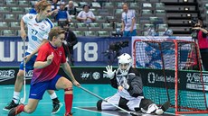 Momentka z utkání florbalového MS Finsko - Norsko. Momentka z utkání florbalového MS Finsko - Norsko.