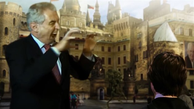 Parodie Harry Potter a kámen mudrců s Milošem Zemanem. Parodie Harry Potter a kámen mudrců s Milošem Zemanem.