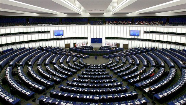 Jednací sál Evropského parlamentu ve francouzském trasburku