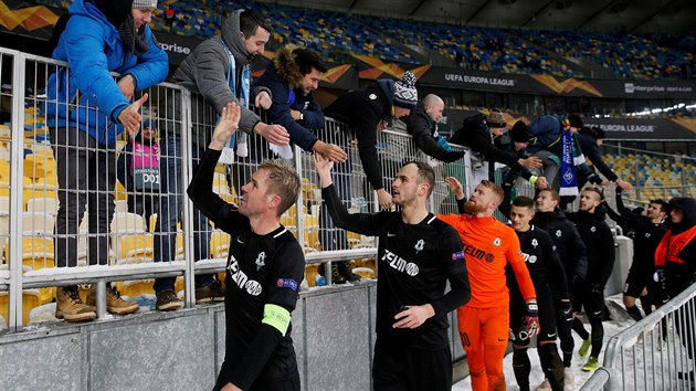 Jablonet fotbalist dkuj fanoukm za podporu po utkn Evropsk ligy v Kyjev.