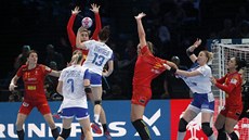 Semifinále ME házenkářek Rusko (bílá) vs. Rumunsko. Semifinále ME házenkářek Rusko (bílá) vs. Rumunsko.