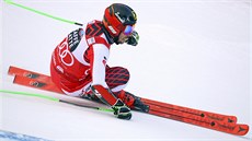 Marcel Hirscher v prvním kole obího slalomu v Alta Badii.