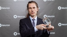 Vdec Tomá Mikolov na pedávání cen NF Neuron (19.12.2018)