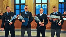 Čtveřice brněnských policistů dostala ocenění za jihomoravský policejní čin... Čtveřice brněnských policistů dostala ocenění za jihomoravský policejní čin...