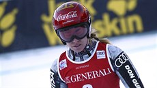 Ester Ledecká v cíli sjezdu ve Val Gardeně. Ester Ledecká v cíli sjezdu ve Val Gardeně.