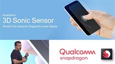 Qualcomm pedstavil nkolik novinek a mezi nimi i sníma otisk prst 3D Sonic...