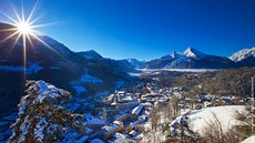 Berchtesgaden s horou Watzmann Berchtesgaden s horou Watzmann