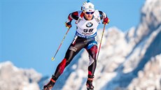 BOUEK. eský biatlonista Michal lesingr si ve sprintu v Hochfilzenu vybojoval...