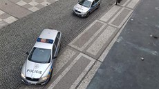 Policejní zásah ped klenotnictvím v Teplicích