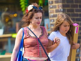 Helena Bonham Carter enjoys some quality time as she takes her daughter, Nell...