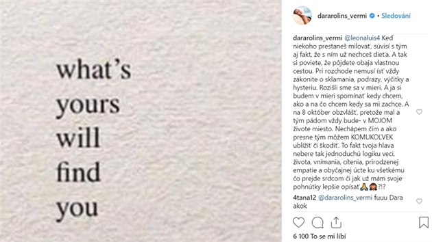 Dara Rolins odpovídá na komentáře sledujících na Instagramu (prosinec 2018).