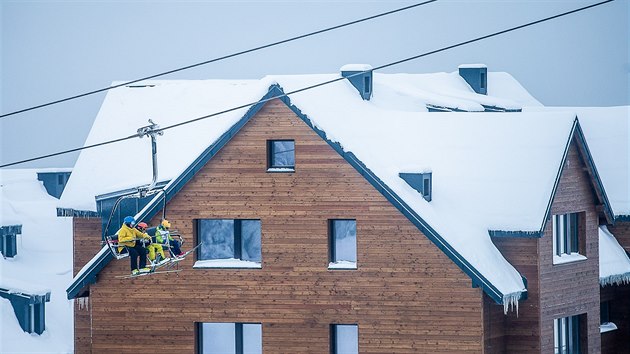 V Hornch Msekch v Krkonoch vznikly dv stovky apartmnovch byt (20. 11. 2018).