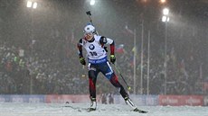 Veronika Vítková na trati sprintu v Novém Městě na Moravě Veronika Vítková na trati sprintu v Novém Městě na Moravě