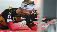 Norský biatlonista Johannes Thingnes Bö ve sprintu v Novém Městě na Moravě. Norský biatlonista Johannes Thingnes Bö ve sprintu v Novém Městě na Moravě.