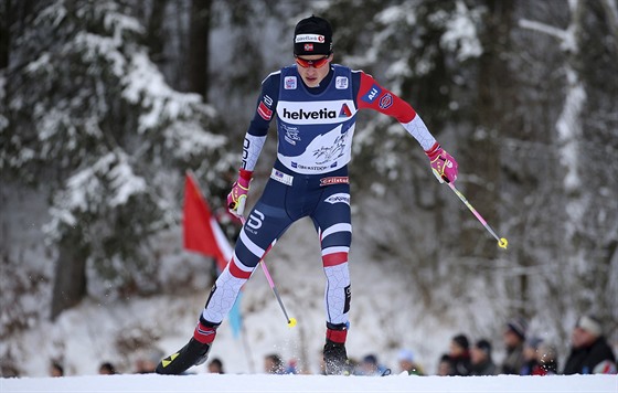 Norský bec na lyích Johannes Klaebo, který v Otepää ovládl kvalifikaci - ilustraní foto