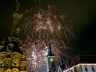 Ohňostroj na Horním náměstí 1.1.2019. Ohňostroj na Horním náměstí 1.1.2019.