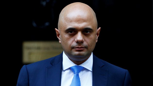 Britsk ministr zdravotnictv Sajid Javid