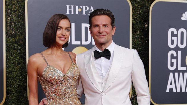 Irina aikov a Bradley Cooper na Zlatch glbech (Beverly Hills, 6. ledna 2019)