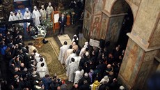 Bhem vánoní me uspoádané v kyjevské katedrále sv. Sofie promluvil také...