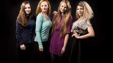 Studentky astrofyziky Vendula Doubravská, Jana Dvořáková, Simona Beerová a Jana... Studentky astrofyziky Vendula Doubravská, Jana Dvořáková, Simona Beerová a Jana...